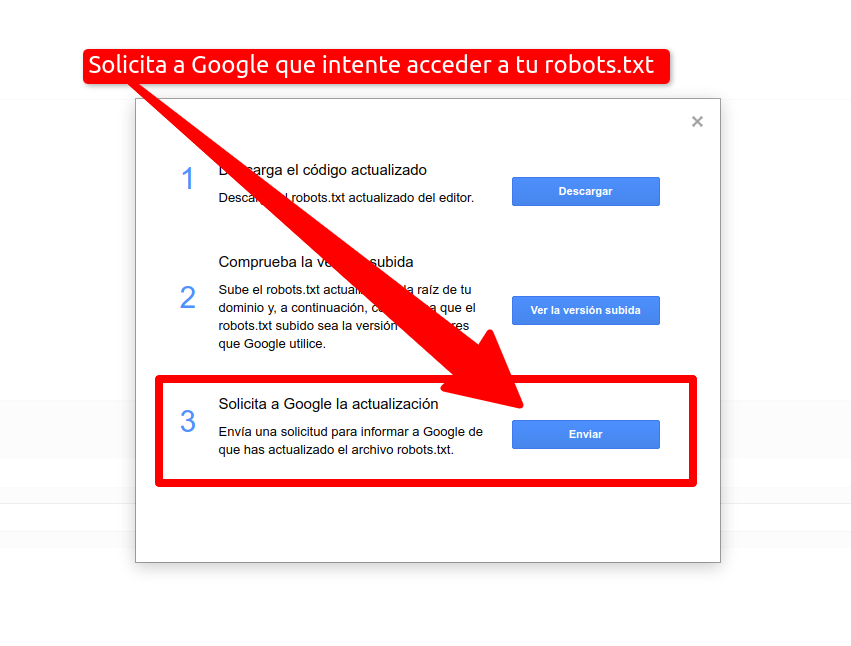 versión del robots.txt