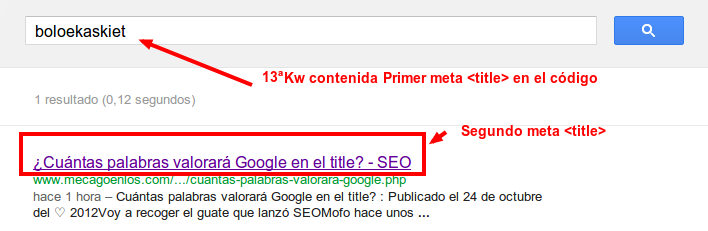 descripcion en las serps de google