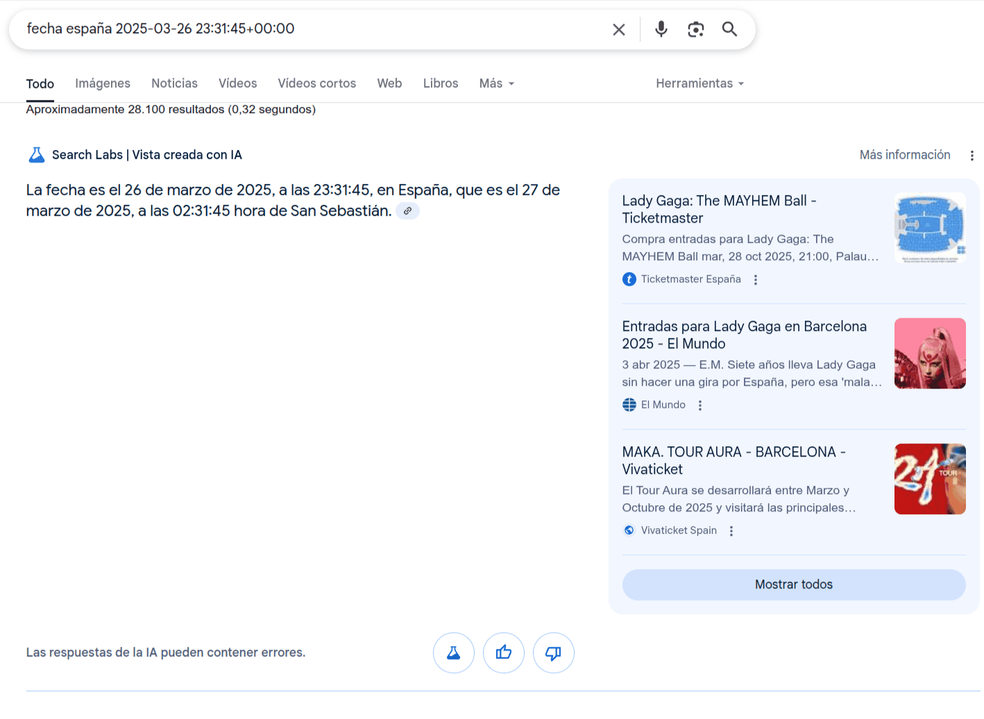Segundo error de Google con la fecha