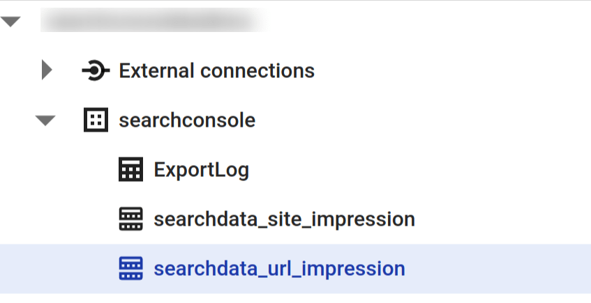 Exportacion de datos de Search Console a BigQuery
