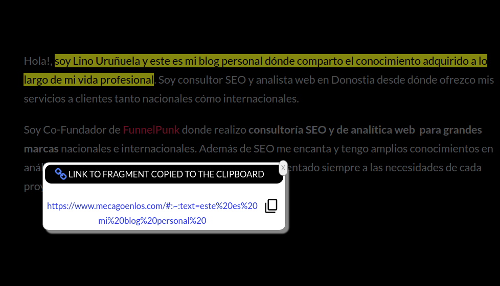 Link To Fragment